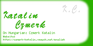 katalin czmerk business card